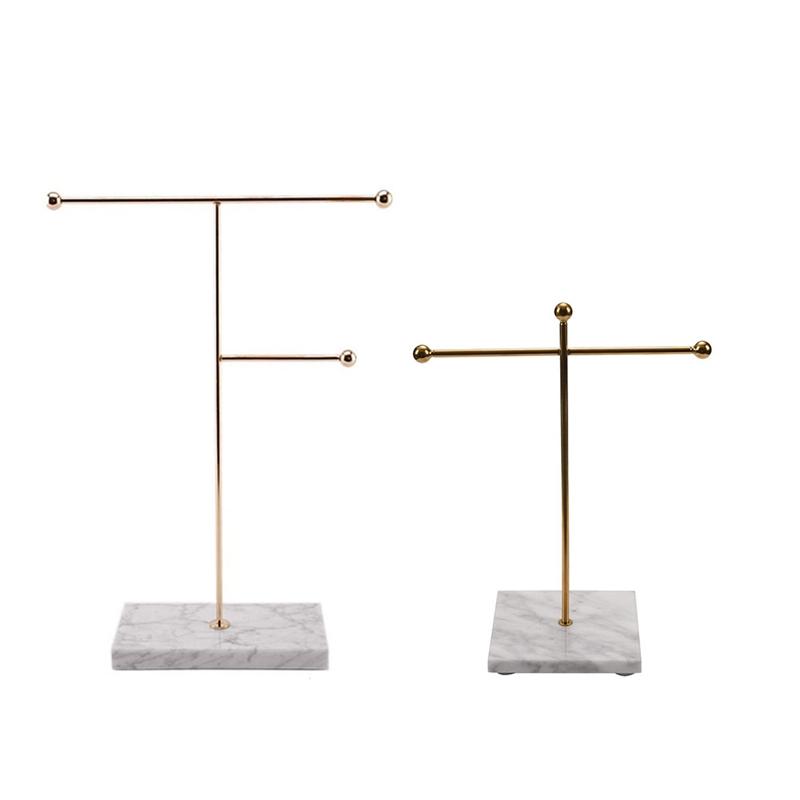 Gold Storage Shelf with Marble Base Fashion Ins Modern Jewelry Ring Necklace Earrings Metal Display Stand 
Gold Storage Shelf with Marble Base Fashion Ins Modern Jewelry Ring Necklace Earrings Metal Display Stand
