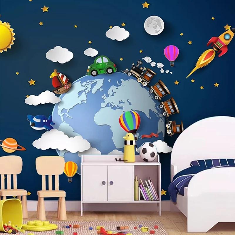 Custom 3D Photo Wallpaper Cartoon Car Starry Universe Planet Baby Bedroom Children Room Decoration Wall Mural Papel De Parede, Silk cloth
Custom 3D Photo Wallpaper Cartoon Car Starry Universe Planet Baby Bedroom Children Room Decoration Wall Mural Papel De Parede, Silk cloth