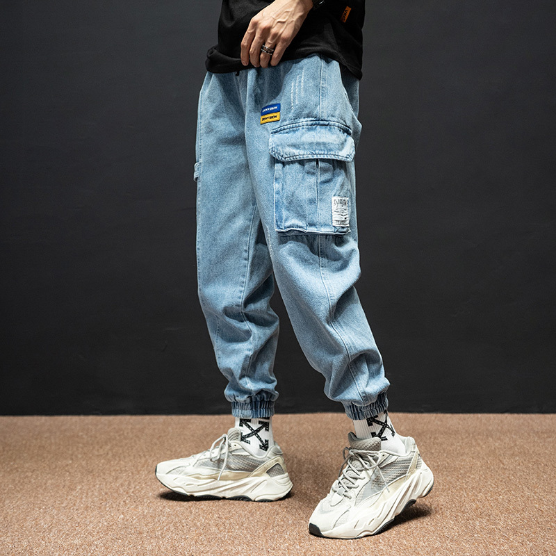 2021 New Fashion Streetwear Fit Light Blue Denim Pants Big Pocket Printed Designer Hip Hop Men Joggers 45mg
2021 New Fashion Streetwear Fit Light Blue Denim Pants Big Pocket Printed Designer Hip Hop Men Joggers 45mg