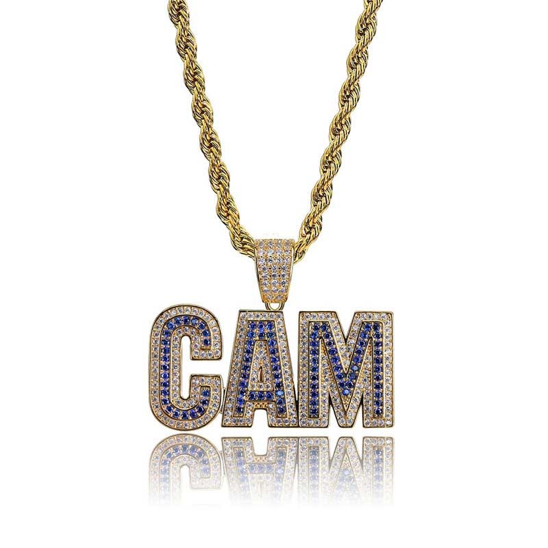Letters Iced Out Pendant with Chain Aaa Zircon 2 Colours Necklace Men's Style Hip Hop Jewelry O01d 
Letters Iced Out Pendant with Chain Aaa Zircon 2 Colours Necklace Men's Style Hip Hop Jewelry O01d