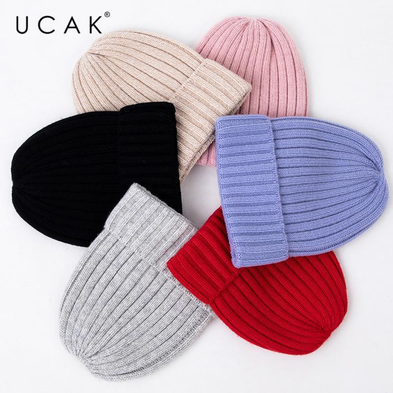 UCAK Brand Solid Color New Beanie Autumn Winter Pure Wool Casual Soft Warm Knitted Hats Women SkullCap Caps 6 Colors Beanies A21, Black
UCAK Brand Solid Color New Beanie Autumn Winter Pure Wool Casual Soft Warm Knitted Hats Women SkullCap Caps 6 Colors Beanies A21, Black