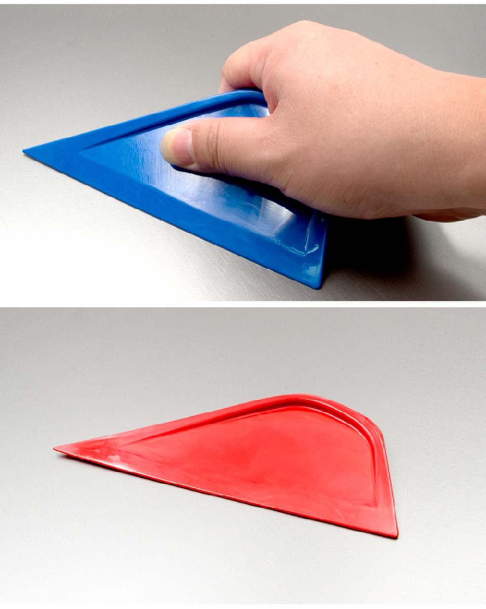 Little Foot Tint Squeegee, Soft Medium Hard 3 Hardness Card with Pointed Corner for Automotive Window Film Water Bubble Removal TM-171