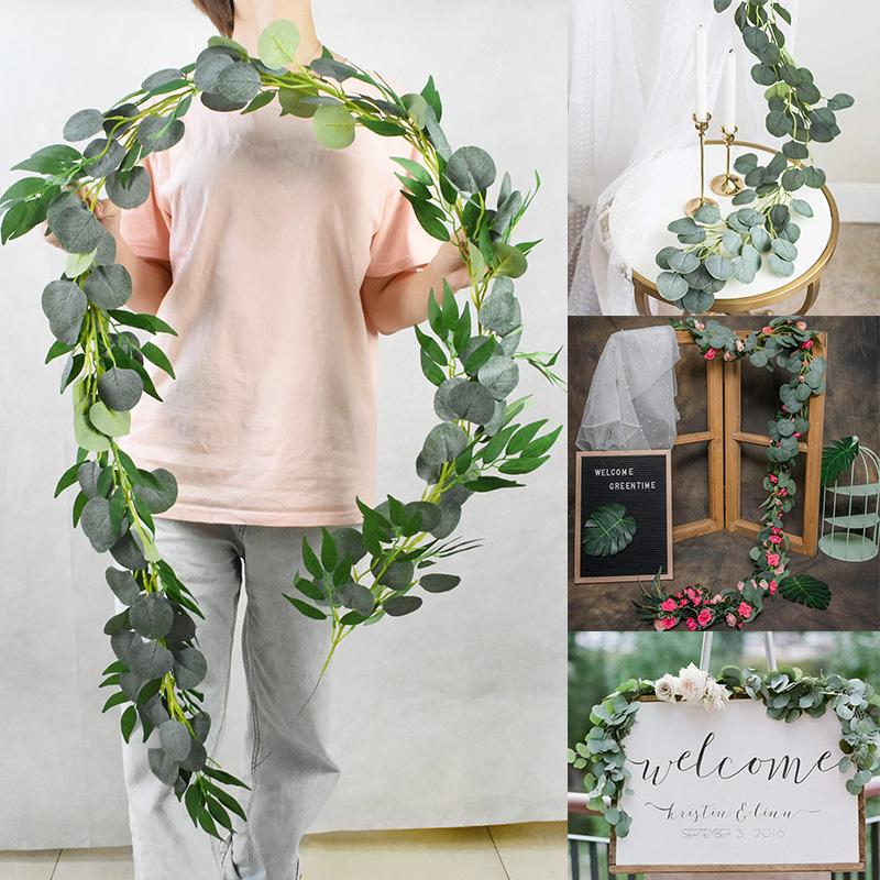 Artificial Green Eucalyptus Willow Leaves DIY Flower Garland Vine Wedding Home Party Decoration Table Wall Floral Leaves Decor, 2.3m-g04
Artificial Green Eucalyptus Willow Leaves DIY Flower Garland Vine Wedding Home Party Decoration Table Wall Floral Leaves Decor, 2.3m-g04