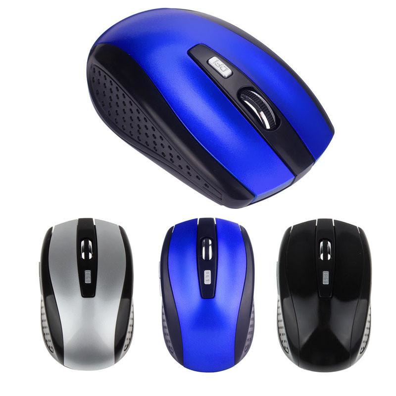 

2.4GHz USB Optical Wireless Mouse USB Receiver mouse Smart Sleep Energy-Saving Mice for Computer Tablet PC Laptop Desktop with White Box DHL