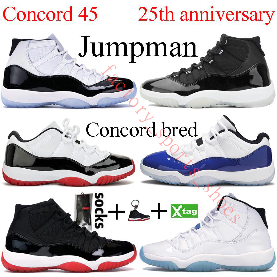 25th Anniversary 11 Mens Basketball Shoes Jumpman Bred Low Concord UNC 11s Cap and Gown Legend Blue Men Women Sports Sneakers Size 36-47, 28
25th Anniversary 11 Mens Basketball Shoes Jumpman Bred Low Concord UNC 11s Cap and Gown Legend Blue Men Women Sports Sneakers Size 36-47, 28