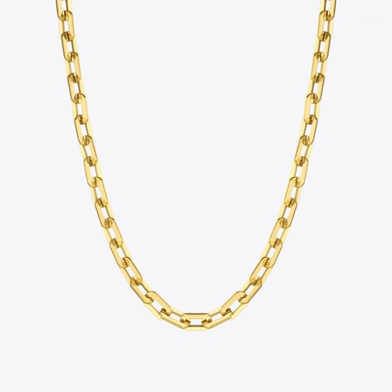 Chains ENFASHION Punk Square Chain Necklaces For Women Gold Color Stainless Steel Goth Necklace Fashion Jewelry Christmas Collar P31591
Chains ENFASHION Punk Square Chain Necklaces For Women Gold Color Stainless Steel Goth Necklace Fashion Jewelry Christmas Collar P31591