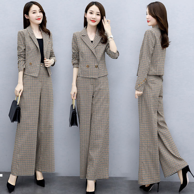 Xadrez 2021 New feminino primavera e estilo coreano temperamento moda perna larga calas de duas peas terno y483 MU6G, Month(s)
Xadrez 2021 New feminino primavera e estilo coreano temperamento moda perna larga calas de duas peas terno y483 MU6G, Month(s)