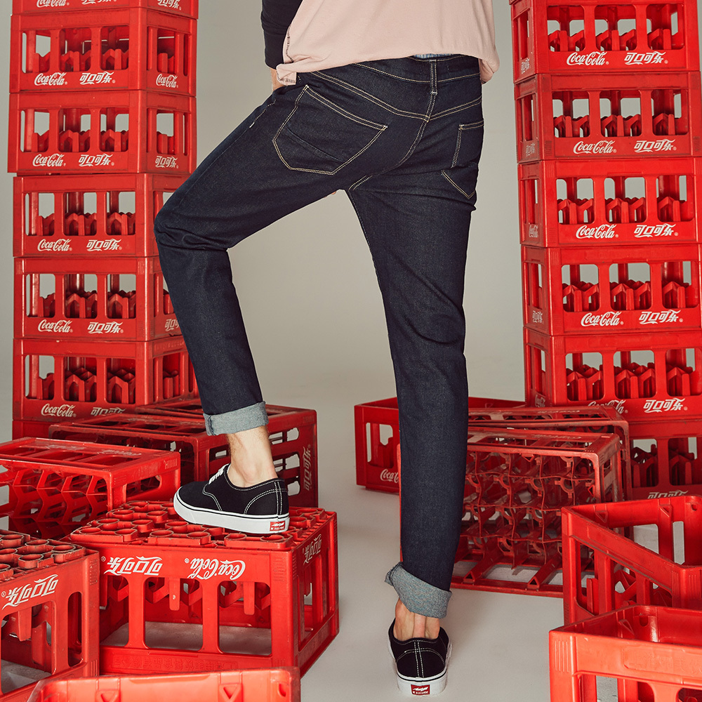 Metersbonwe Men Jeans Skinny Streetwear Light Blue Pants Slim Trousers Youth New Casual Trend Slim Jeans Mens 201123