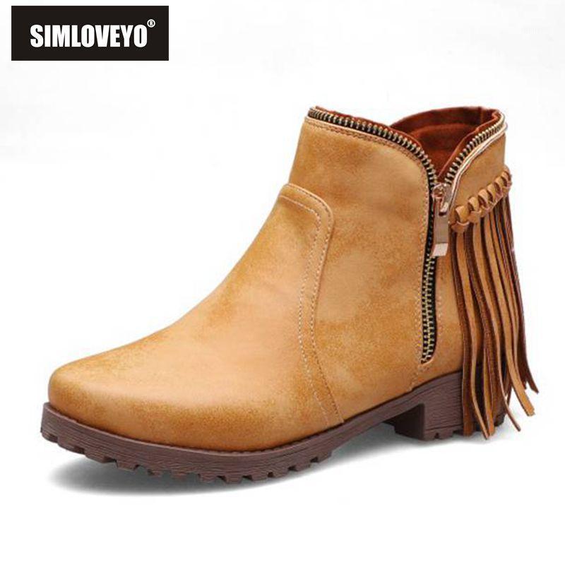 SIMLOVEYO Winter shoes women Round toe Low heel Zipper Tassel fringe Leather Size 47 Black Grey Casual Ankle boots Botas B15041, Grey cloth
SIMLOVEYO Winter shoes women Round toe Low heel Zipper Tassel fringe Leather Size 47 Black Grey Casual Ankle boots Botas B15041, Grey cloth