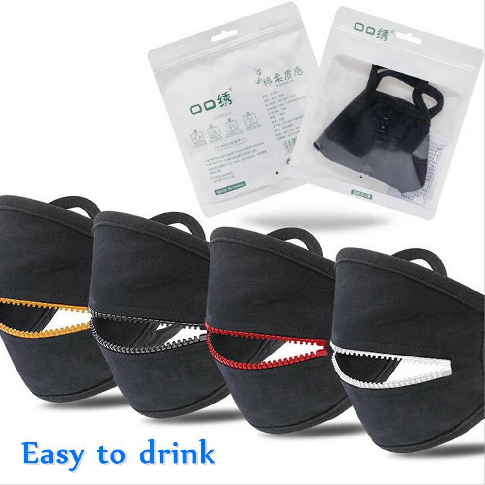 Hot Seller Creative Zipper Face Mask Anti Dust Face Mask Mouth Cover Easy to drink Washable Reusable Protective Designer Masks In Stock
Hot Seller Creative Zipper Face Mask Anti Dust Face Mask Mouth Cover Easy to drink Washable Reusable Protective Designer Masks In Stock