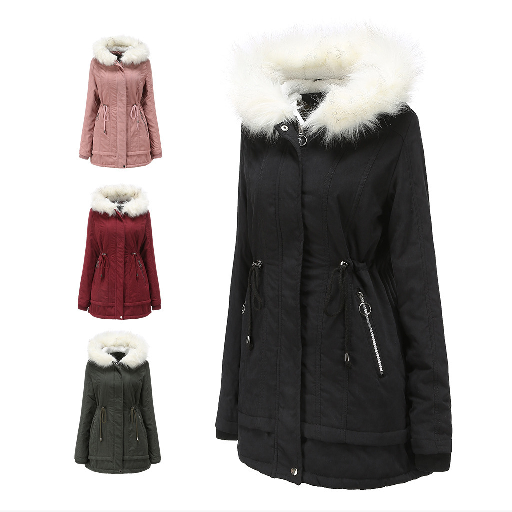 2021 New Cotton Medium-long Female Warm Winter Fur Stuffed Quilted Clothing Cold-proof White Coat Hair Collar VLP7, Claret
2021 New Cotton Medium-long Female Warm Winter Fur Stuffed Quilted Clothing Cold-proof White Coat Hair Collar VLP7, Claret