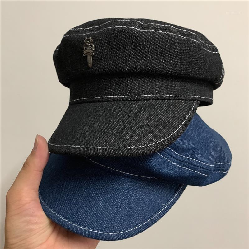 Women's Hat Flat Cap Cap Spring Autumn Hip Hop Octagonal Solid Color Flat Top Denim Hats Young Student Hat Female1, Black
Women's Hat Flat Cap Cap Spring Autumn Hip Hop Octagonal Solid Color Flat Top Denim Hats Young Student Hat Female1, Black