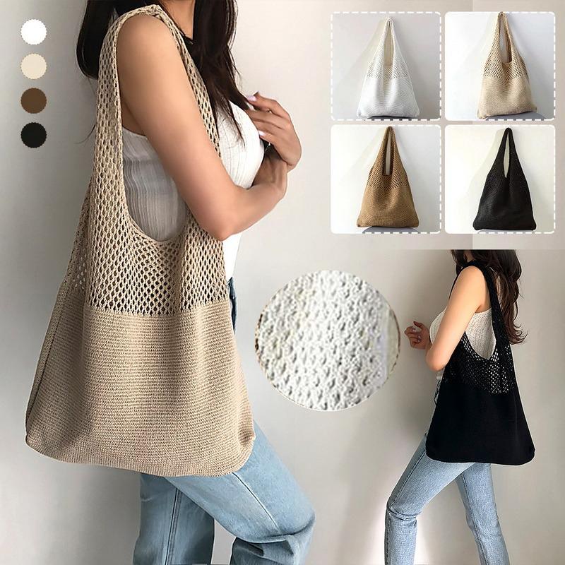 Evening Bags Large Handbags Hollow Woven Knitted Braid Summer Womens Shoulder Beach Bag Capacity Tote Handbag
Evening Bags Large Handbags Hollow Woven Knitted Braid Summer Womens Shoulder Beach Bag Capacity Tote Handbag