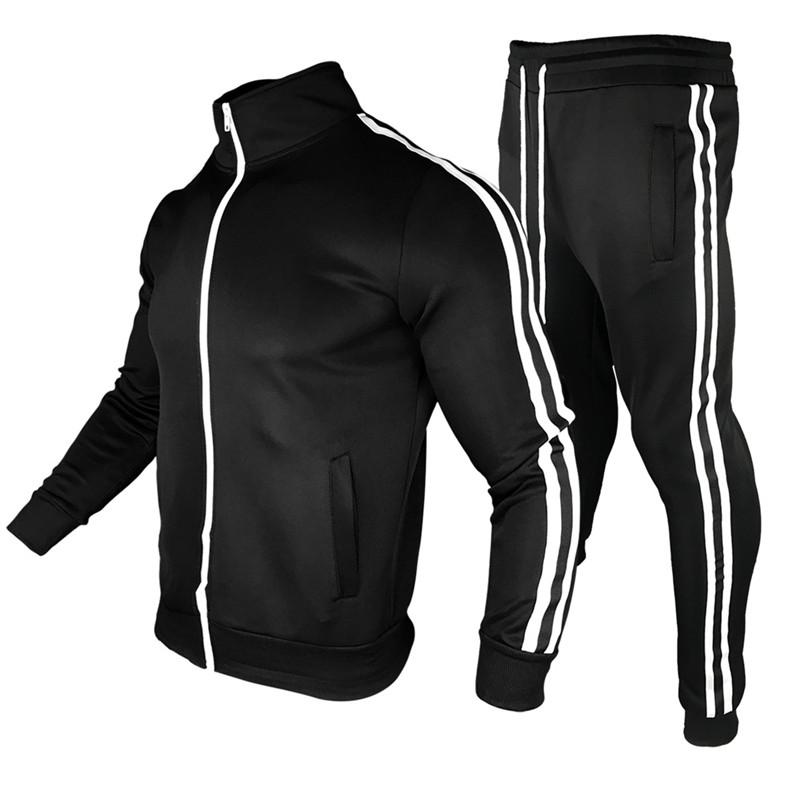 Winter warm Tracksuits Men Gyms Mens Set Outfit Sportswear Fitness Men's striped two pieces sets Male hoodies Sweat Suit, White
Winter warm Tracksuits Men Gyms Mens Set Outfit Sportswear Fitness Men's striped two pieces sets Male hoodies Sweat Suit, White