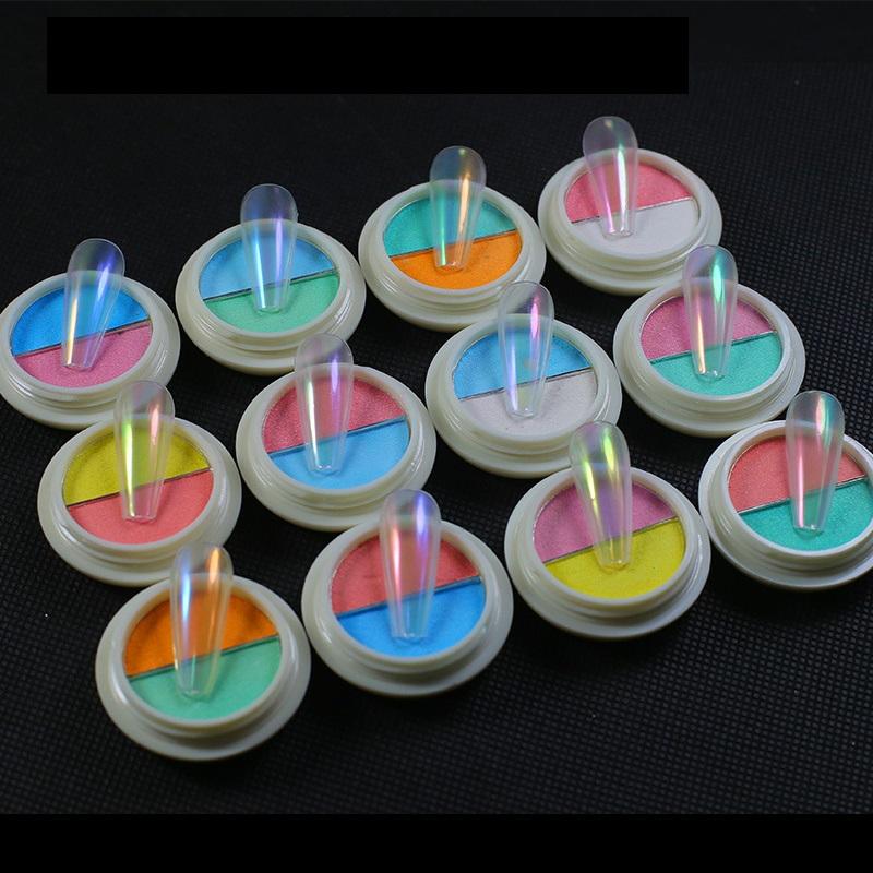 Double Color Solid Aurora Nail Powder Transparent Holographic Neon Nail Glitters Chameleon Powder Dust Chrome Art Pigments
Double Color Solid Aurora Nail Powder Transparent Holographic Neon Nail Glitters Chameleon Powder Dust Chrome Art Pigments