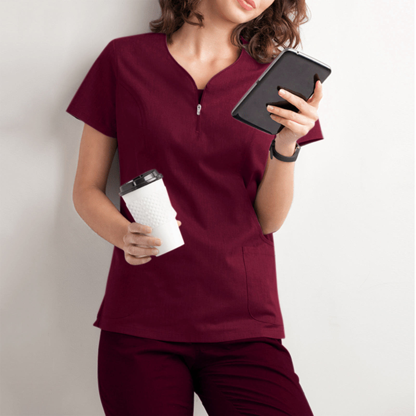 Medigo-005 Medical Uniform Women and Man Scrubs hospital uniform Set Medical Scrubs Top and Pants