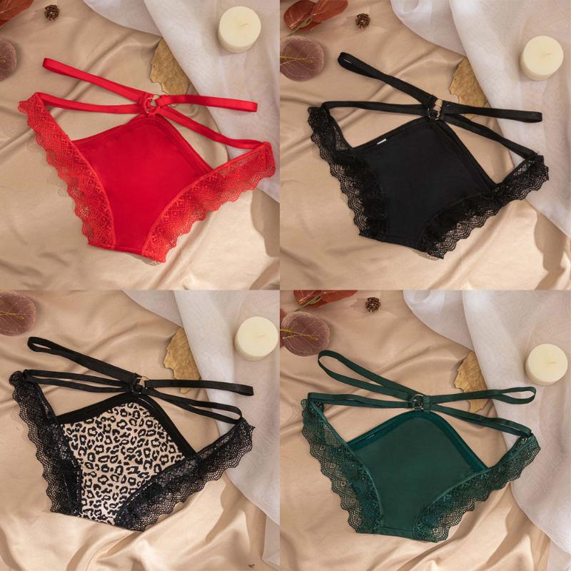 NEW Hollow Bandage Women Sexy Panties Lace Edge Seamless Underwear Women Elastic Lingerie Briefs Ice Silk Thongs, Black
NEW Hollow Bandage Women Sexy Panties Lace Edge Seamless Underwear Women Elastic Lingerie Briefs Ice Silk Thongs, Black