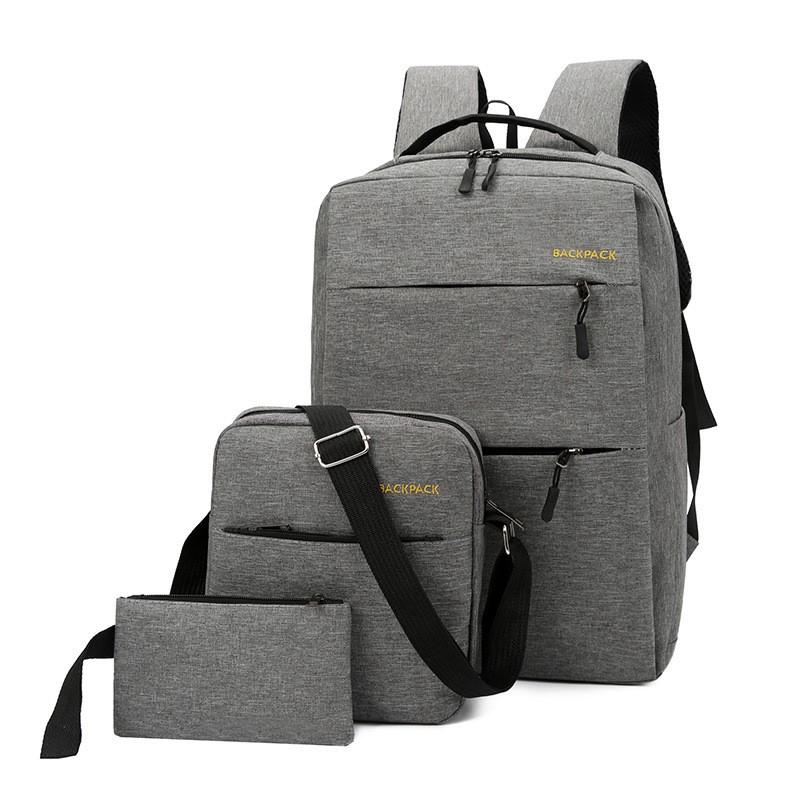 3 Pcs/set Men's backpack New unisex 15 inch laptop backpack Shoulder Bag USB Charging travel bag bags for men mochila escolar, Black
3 Pcs/set Men's backpack New unisex 15 inch laptop backpack Shoulder Bag USB Charging travel bag bags for men mochila escolar, Black