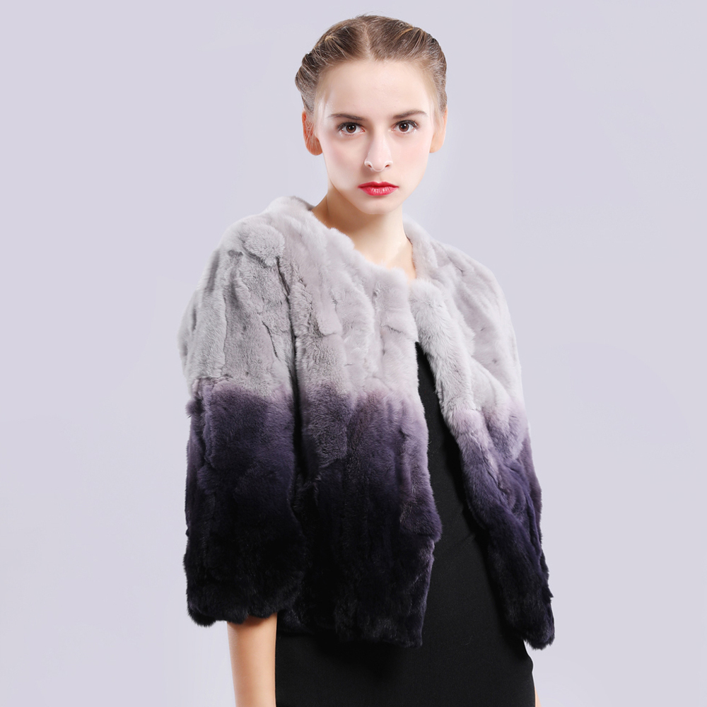 Women's rabbit jacket, just slightly tight 2020 royal natural fur rex mainly skin, Color 1
Women's rabbit jacket, just slightly tight 2020 royal natural fur rex mainly skin, Color 1