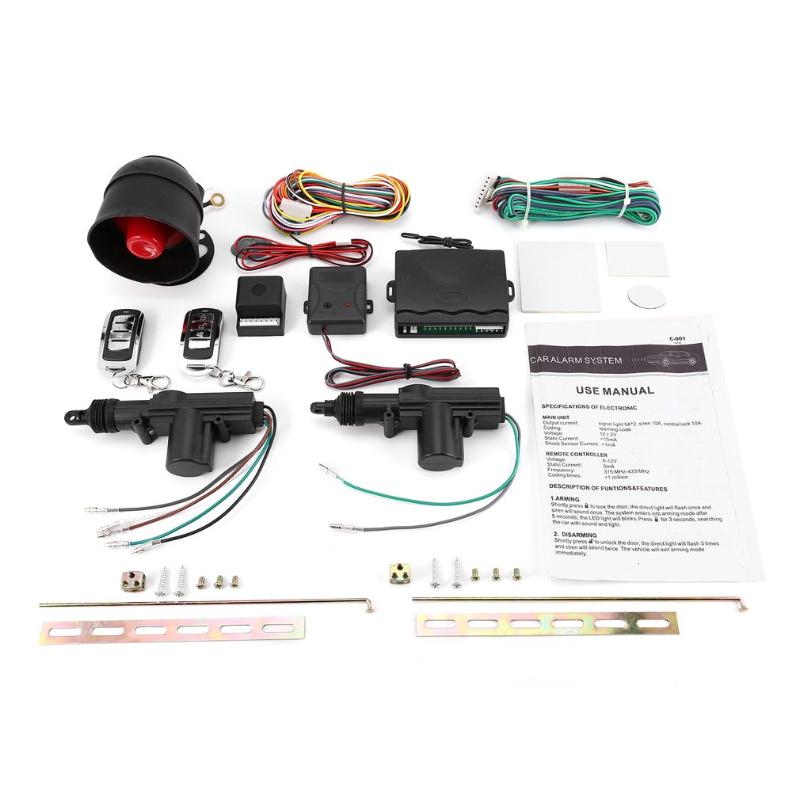 Universal Vehicle Remote Central Lock Keyless Entry System 2 Car Door Remote Central Locking Kit + Anti-theft Alarm Tool Set
Universal Vehicle Remote Central Lock Keyless Entry System 2 Car Door Remote Central Locking Kit + Anti-theft Alarm Tool Set