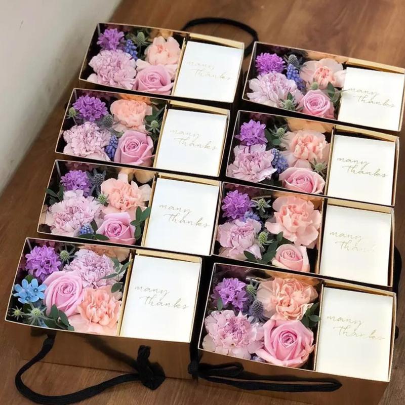 Gift Wrap 1Pcs Gold Black Flower Dessert Gifts Box Bags Paper Packaging Folding Florist Wedding Party Supply DIY Craft
Gift Wrap 1Pcs Gold Black Flower Dessert Gifts Box Bags Paper Packaging Folding Florist Wedding Party Supply DIY Craft