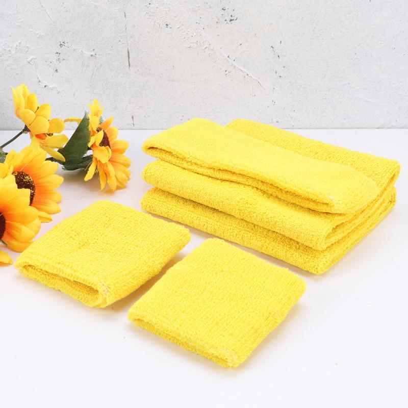 5PCS Sweatbands Set Stretchy Sports Headband Wristbands Elbow Pad for Men and Yellow1, Green
5PCS Sweatbands Set Stretchy Sports Headband Wristbands Elbow Pad for Men and Yellow1, Green