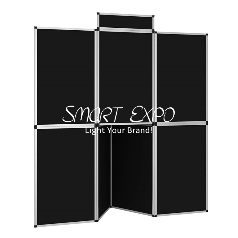 Folding Advertising Display Boards with Header and Product Shelf Portable Carry Bag