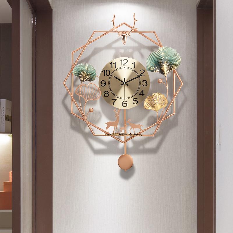 New Chinese style living room fashion creative art clock light luxury decorative household atmospheric watch silent wall clock
New Chinese style living room fashion creative art clock light luxury decorative household atmospheric watch silent wall clock