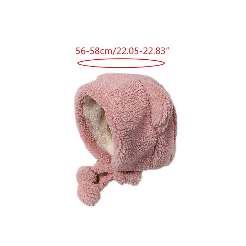 Women Thicken Plush Warm Earflap Hat Bear Ears Windproof Beanie Cap Chin Strap U90E, Pink
Women Thicken Plush Warm Earflap Hat Bear Ears Windproof Beanie Cap Chin Strap U90E, Pink