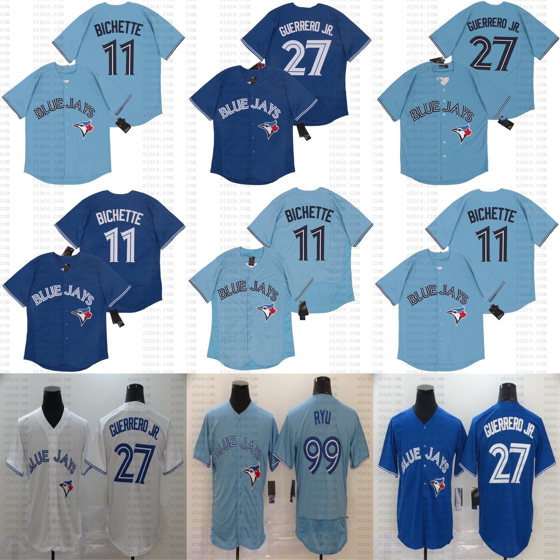 Bo Bichette #11 Toronto 2020 Blue jay Jersey #27 Vladimir Guerrero Jr. #99 Hyun-Jin Ryu baseball jersey Stitched Mens S-3XL, As picture
Bo Bichette #11 Toronto 2020 Blue jay Jersey #27 Vladimir Guerrero Jr. #99 Hyun-Jin Ryu baseball jersey Stitched Mens S-3XL, As picture
