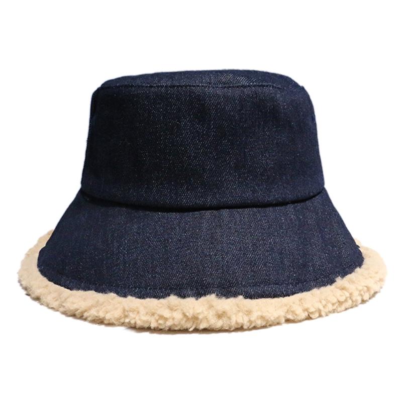 Women Winter Warm Vintage Denim Bucket Hat Thick Faux Fleece Lined Patchwork Wide Brim Sunscreen Panama Fisherman Cap, Db
Women Winter Warm Vintage Denim Bucket Hat Thick Faux Fleece Lined Patchwork Wide Brim Sunscreen Panama Fisherman Cap, Db