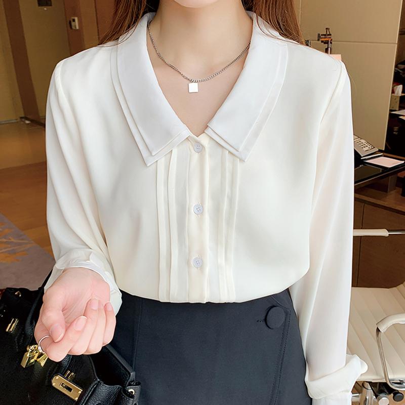 Blusas Mujer De Moda 2021 Blouse Women Long Sleeve Women Blouses Shirts Solid Chiffon Blouse Shirt Tops Clothes Blusa D437, Apricot
Blusas Mujer De Moda 2021 Blouse Women Long Sleeve Women Blouses Shirts Solid Chiffon Blouse Shirt Tops Clothes Blusa D437, Apricot