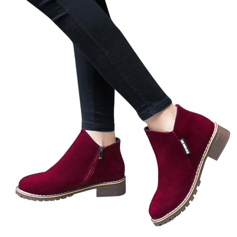 Sagace Shoes Winter Boots Women 2020 Fashion Solid Color Round Toe Ankle Boots Women Side Letter Pattern Pu Leather, Wine
Sagace Shoes Winter Boots Women 2020 Fashion Solid Color Round Toe Ankle Boots Women Side Letter Pattern Pu Leather, Wine