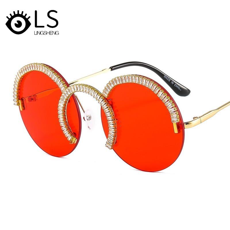 LS Fashion Nose Ring Trend Sunglasses 2021 New Round Diamond Sunglasses Personalized Designer Shades For Women YB046
LS Fashion Nose Ring Trend Sunglasses 2021 New Round Diamond Sunglasses Personalized Designer Shades For Women YB046