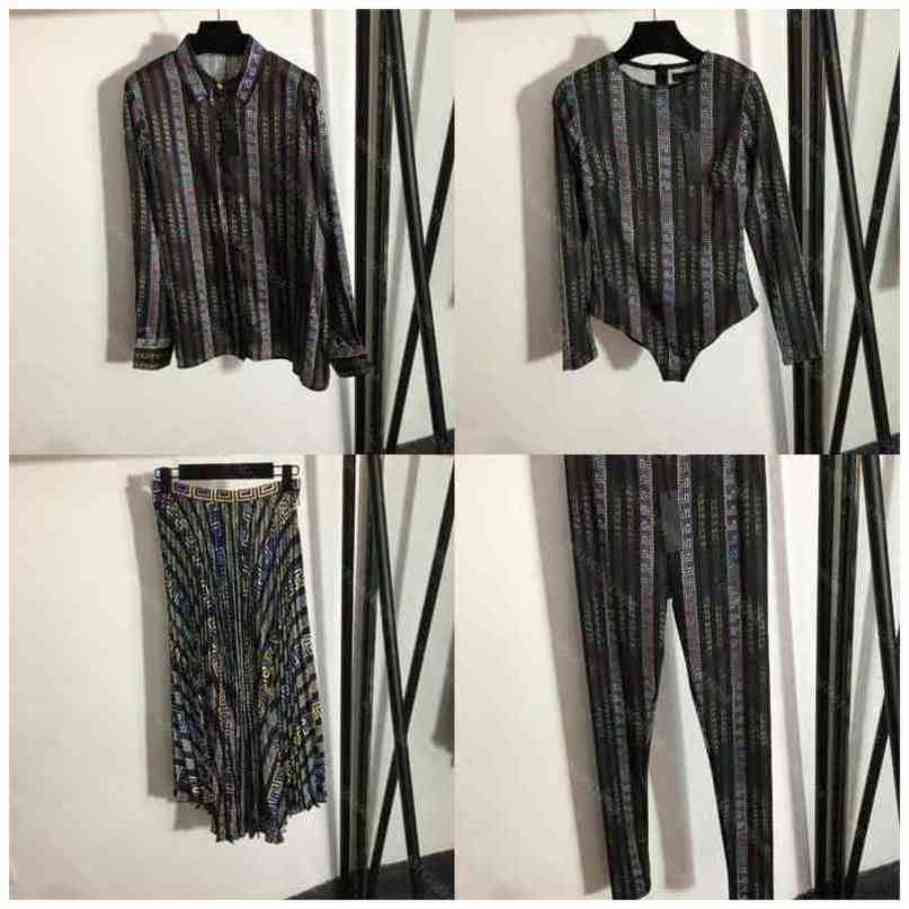 22ss luxury women clothing pants dress shirt Bodysuit 5 piece suit retro Roman pattern sexy Siamese Tights high waist pleated skirt logo brand womens Apparel
22ss luxury women clothing pants dress shirt Bodysuit 5 piece suit retro Roman pattern sexy Siamese Tights high waist pleated skirt logo brand womens Apparel