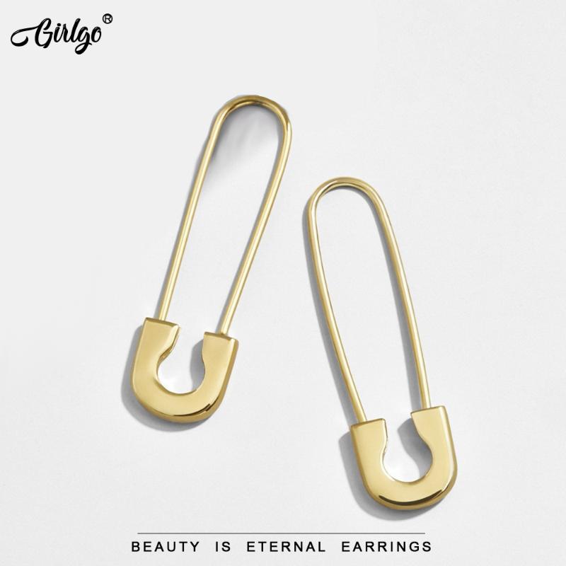 Girlgo Gold Color Metal Pin Korean Earrings For Women Minimalist Hoop Earrings 2021 Trend Jewelry Cute Wedding Party Bride Gifts
Girlgo Gold Color Metal Pin Korean Earrings For Women Minimalist Hoop Earrings 2021 Trend Jewelry Cute Wedding Party Bride Gifts