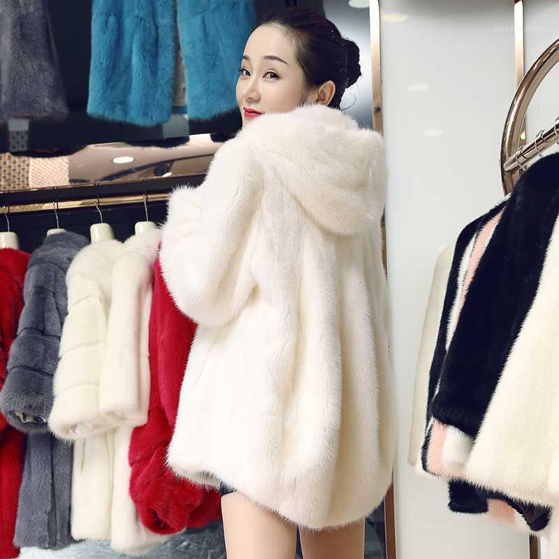 2020 women's clothing winter outerwear coats new hooded fur coat whole mink coat and long sections 10191, White
2020 women's clothing winter outerwear coats new hooded fur coat whole mink coat and long sections 10191, White
