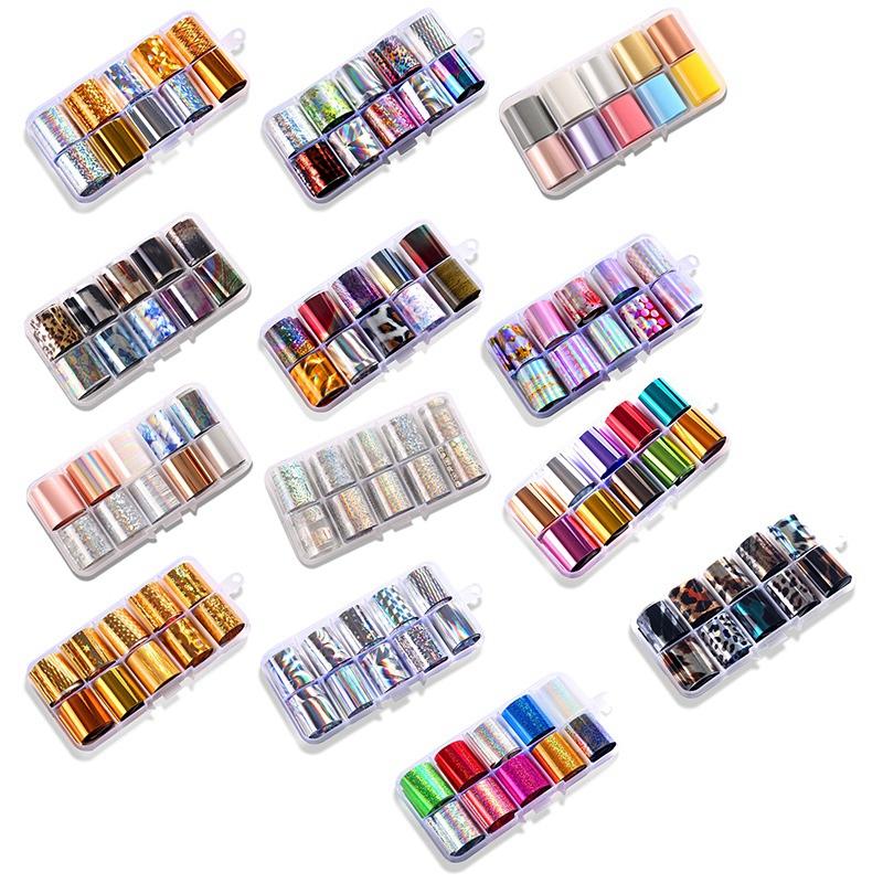 10 Grid Nail Star Paste Color Transfer Film UV Gel Nail Sticker Diy Art Decoration 2.5x100cm
10 Grid Nail Star Paste Color Transfer Film UV Gel Nail Sticker Diy Art Decoration 2.5x100cm