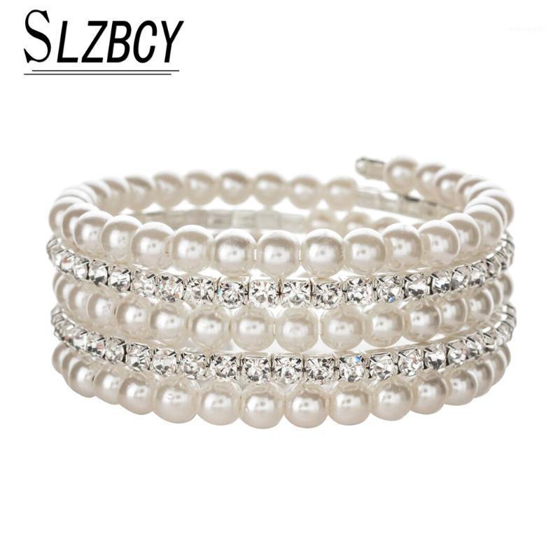 SLZBCY Luxury Multilayer Rhinestones Pearl Bracelets Bangles for Women Crystal Adjustable Round Wristband Cuff Jewelry1
SLZBCY Luxury Multilayer Rhinestones Pearl Bracelets Bangles for Women Crystal Adjustable Round Wristband Cuff Jewelry1