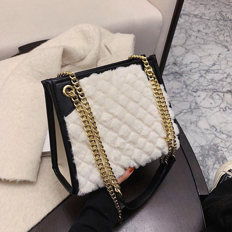 Fashion Plush Chain Shoulder Bags For Women 2021 New Winter Ladies Crossbody Bags Luxury Handbags Designer Trending Underarm Bag, White handbags
Fashion Plush Chain Shoulder Bags For Women 2021 New Winter Ladies Crossbody Bags Luxury Handbags Designer Trending Underarm Bag, White handbags