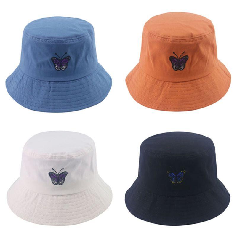 Unisex Summer Butterfly Embroidery Bucket Hat Short Brim Sunscreen Fisherman Cap 2XPD, Blue
Unisex Summer Butterfly Embroidery Bucket Hat Short Brim Sunscreen Fisherman Cap 2XPD, Blue