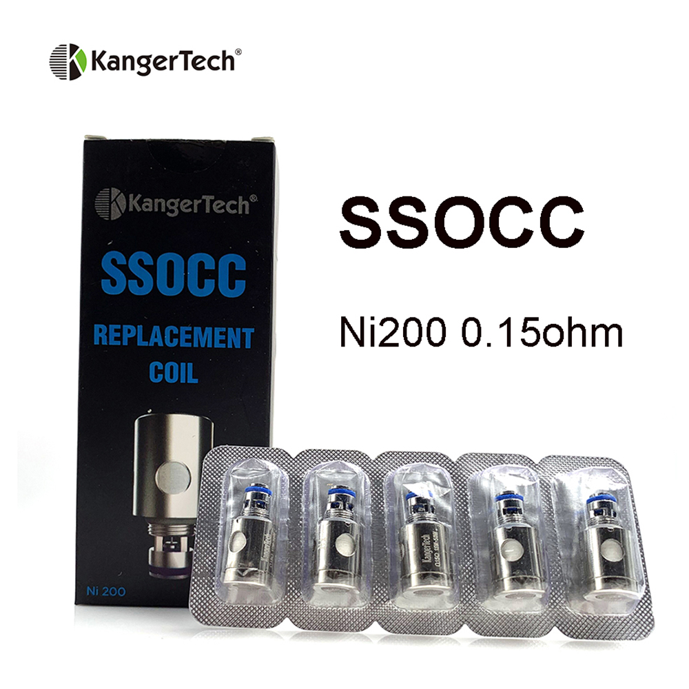 Original Kangertech SSOCC Ni200 Coil 0.15ohm Replacement Head for Kanger Subtank Toptank Mini Subox C K Pin Sub Ohm Vape Kit
Original Kangertech SSOCC Ni200 Coil 0.15ohm Replacement Head for Kanger Subtank Toptank Mini Subox C K Pin Sub Ohm Vape Kit