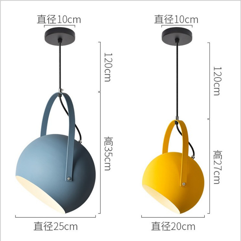 Modern LED Pendant Lamps colourful Dining-room Restaurant Chandelier E27 electric Wire Home Decration Lighting fixtures