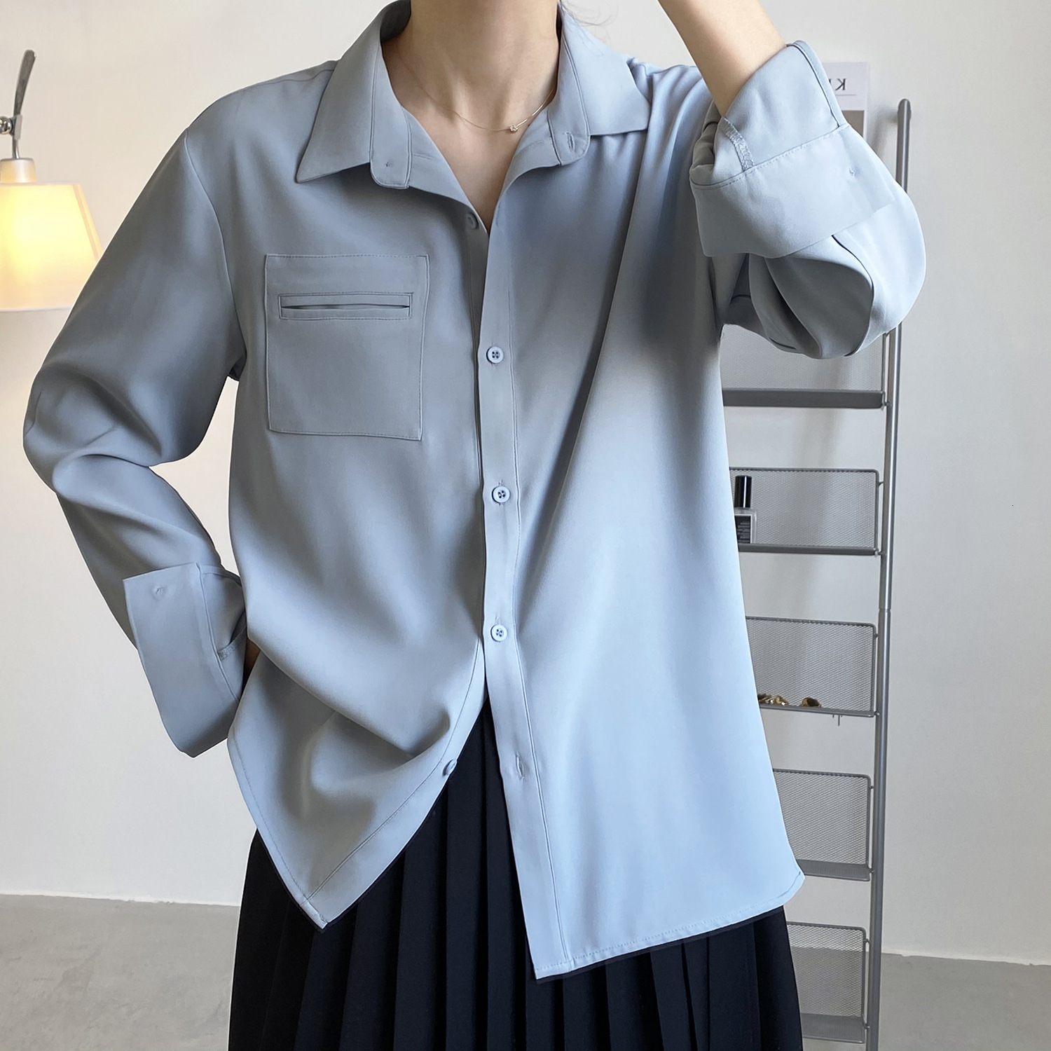 New 2021 Turn Down Collar Long Sleeve Womens Tops and Blouses Fashion Women Shirt Blusas Roupa Feminina Fh8g, Brown
New 2021 Turn Down Collar Long Sleeve Womens Tops and Blouses Fashion Women Shirt Blusas Roupa Feminina Fh8g, Brown