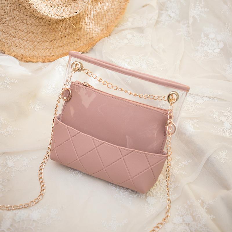 Transparent Jelly bag Vintage bag women's leather transparente Femininity Women's Leather Tote Shoulder Square Handbag, Beige
Transparent Jelly bag Vintage bag women's leather transparente Femininity Women's Leather Tote Shoulder Square Handbag, Beige