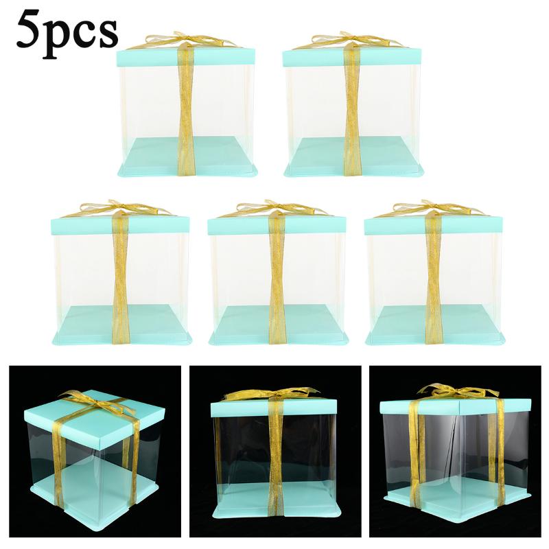 5pcs Transparent Birthday Cake Box With Ribbon Clear Gift Box Cake Boxes And Packaging Dessert For Shops Wedding Party
5pcs Transparent Birthday Cake Box With Ribbon Clear Gift Box Cake Boxes And Packaging Dessert For Shops Wedding Party