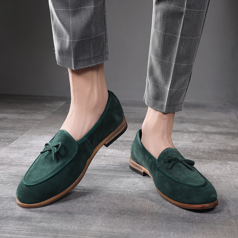 Yomior Real Leather Cowhide Men Shoes Vintage Formal Dress Shoes Business Office Flats Loafers Big Size Wedding Casual Shoes Y200420