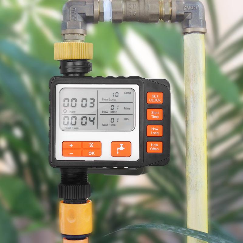 Digital Water Timer Programmable Outdoor Single Outlet Automatic On Off Water Faucet Hose Timer Irrigation System Controller, Us faucet type
Digital Water Timer Programmable Outdoor Single Outlet Automatic On Off Water Faucet Hose Timer Irrigation System Controller, Us faucet type