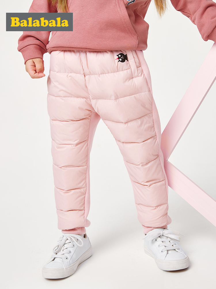Balabala Children clothing girls down pants plus velvet child baby pants autumn and winter new casual pants LJ201019, Black
Balabala Children clothing girls down pants plus velvet child baby pants autumn and winter new casual pants LJ201019, Black