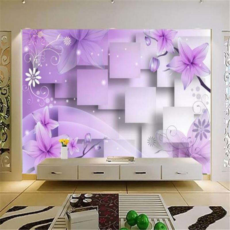 Custom 3D Photo Wallpaper Modern Abstract Wall Painting Purple Flowers Mural for Living Room Background Home Decor Walls Papers, As picture
Custom 3D Photo Wallpaper Modern Abstract Wall Painting Purple Flowers Mural for Living Room Background Home Decor Walls Papers, As picture